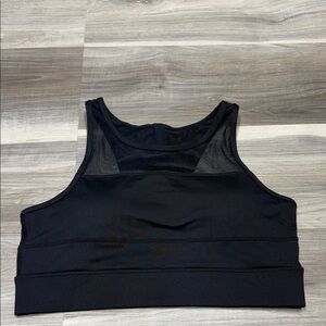 Black Mesh Sports Bra size large